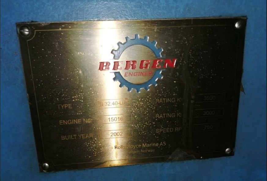 BERGEN B32:40L & B32:40V ENGINE / DIESEL ENGINE
