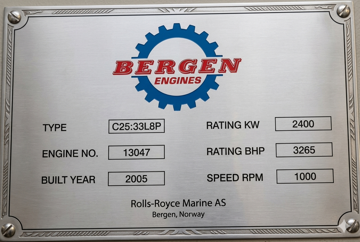 BERGEN C25:33L ENGINE / DIESEL ENGINE